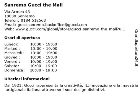 gucci milano orari|ᐅ Orari di apertura „Gucci .